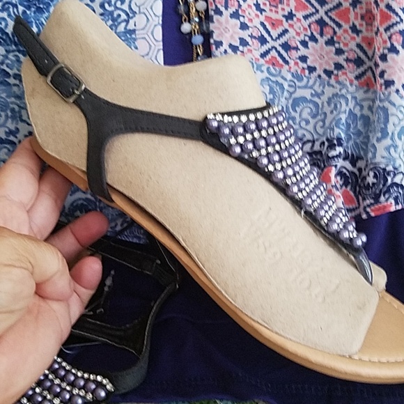 Olivia Miller Shoes - 🔥5/$25 Sale OLIVIA MILLER Embellished Sandal NWOB